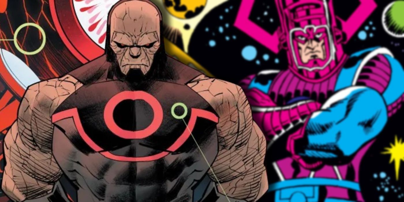 Darkseid and Galactus Marvel DC Comics