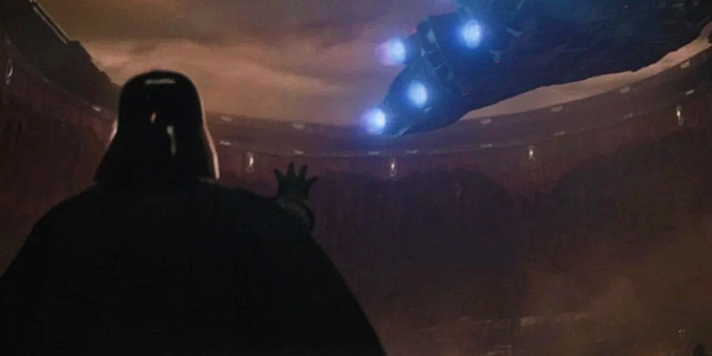 Darth Vader pulls down transport in Obi-Wan Kenobi