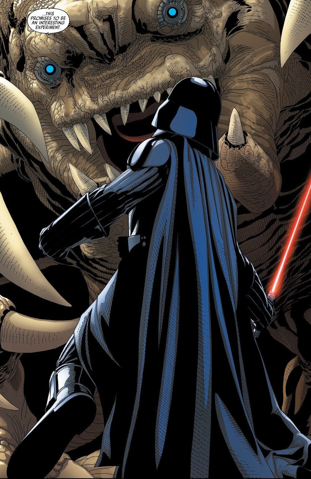 Darth Vader contra o Rancor Ciberanimado