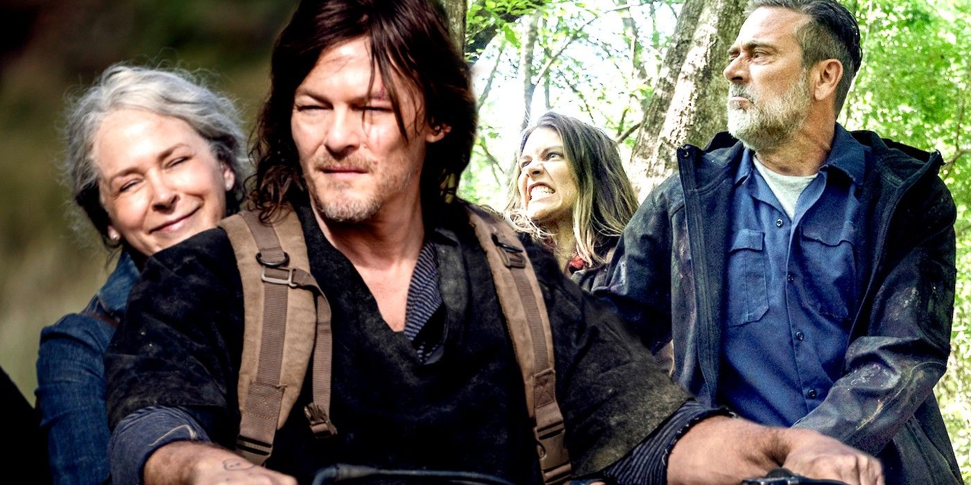 Daryl Maggie Negan and Carol in Walking Dead