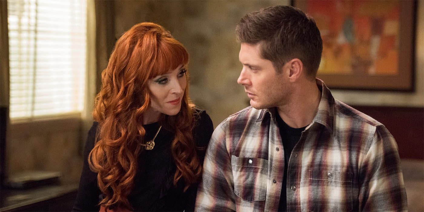 Dean et Rowena sur Supernatural
