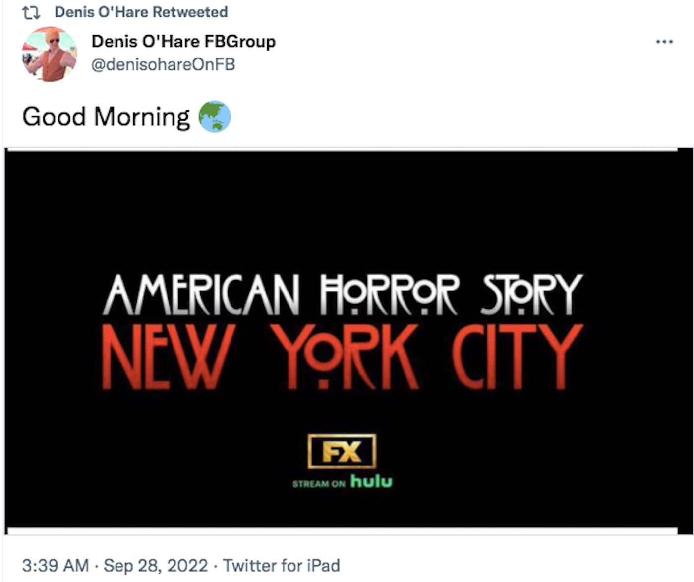 Denis O'Hare American Horror Story Temporada 11 Captura de tela 1