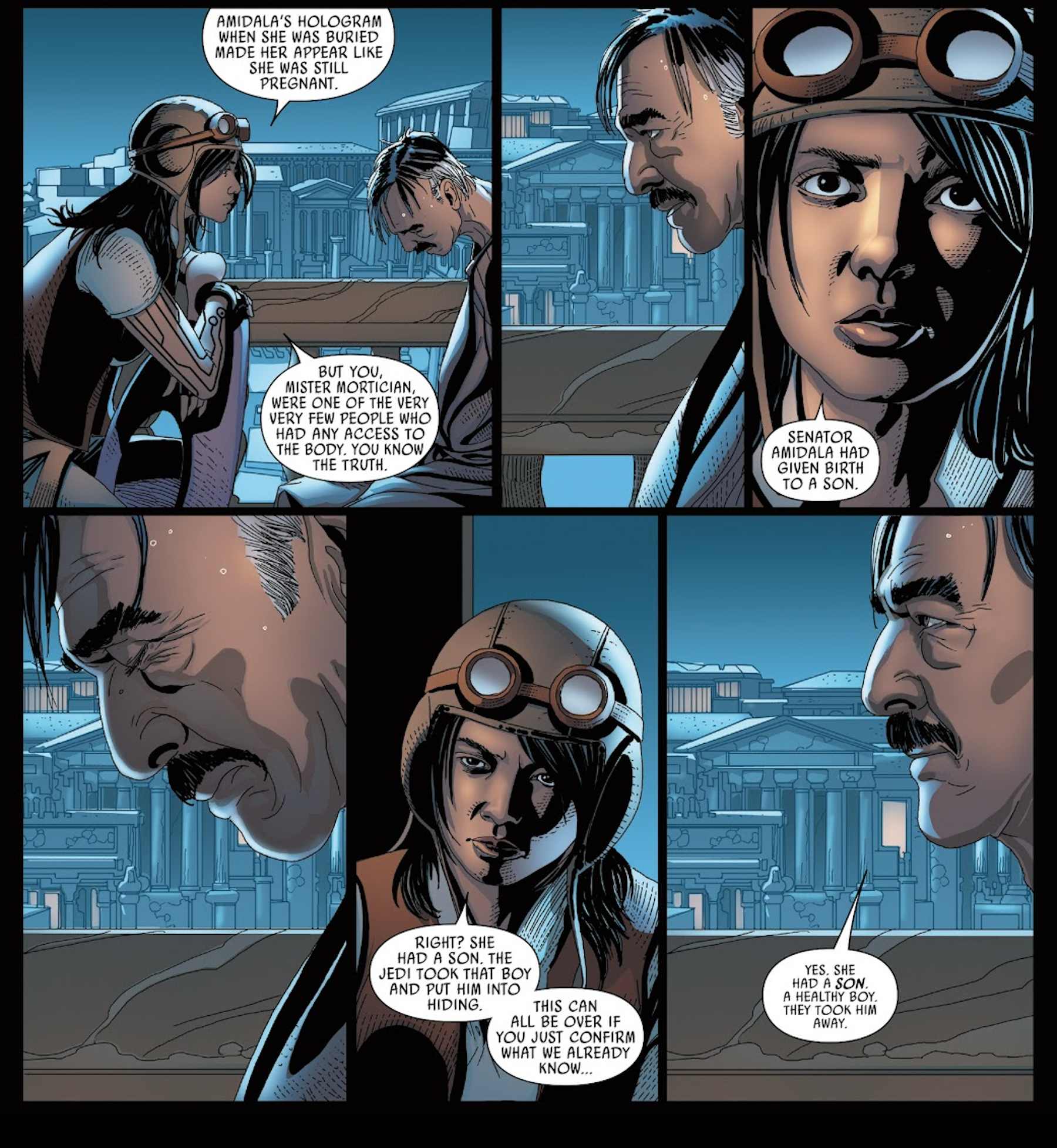 Doctor Aphra discovers Amidala was pregnant