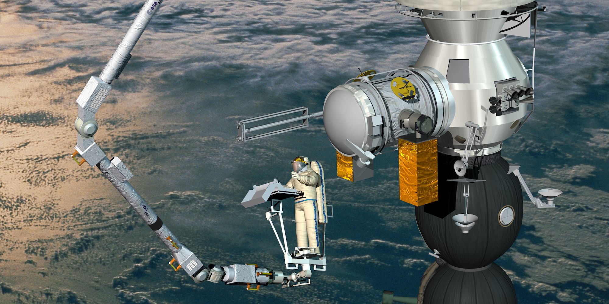 Hibernating Robotic Space Arm Wakes Up To Transfer Object On The ISS