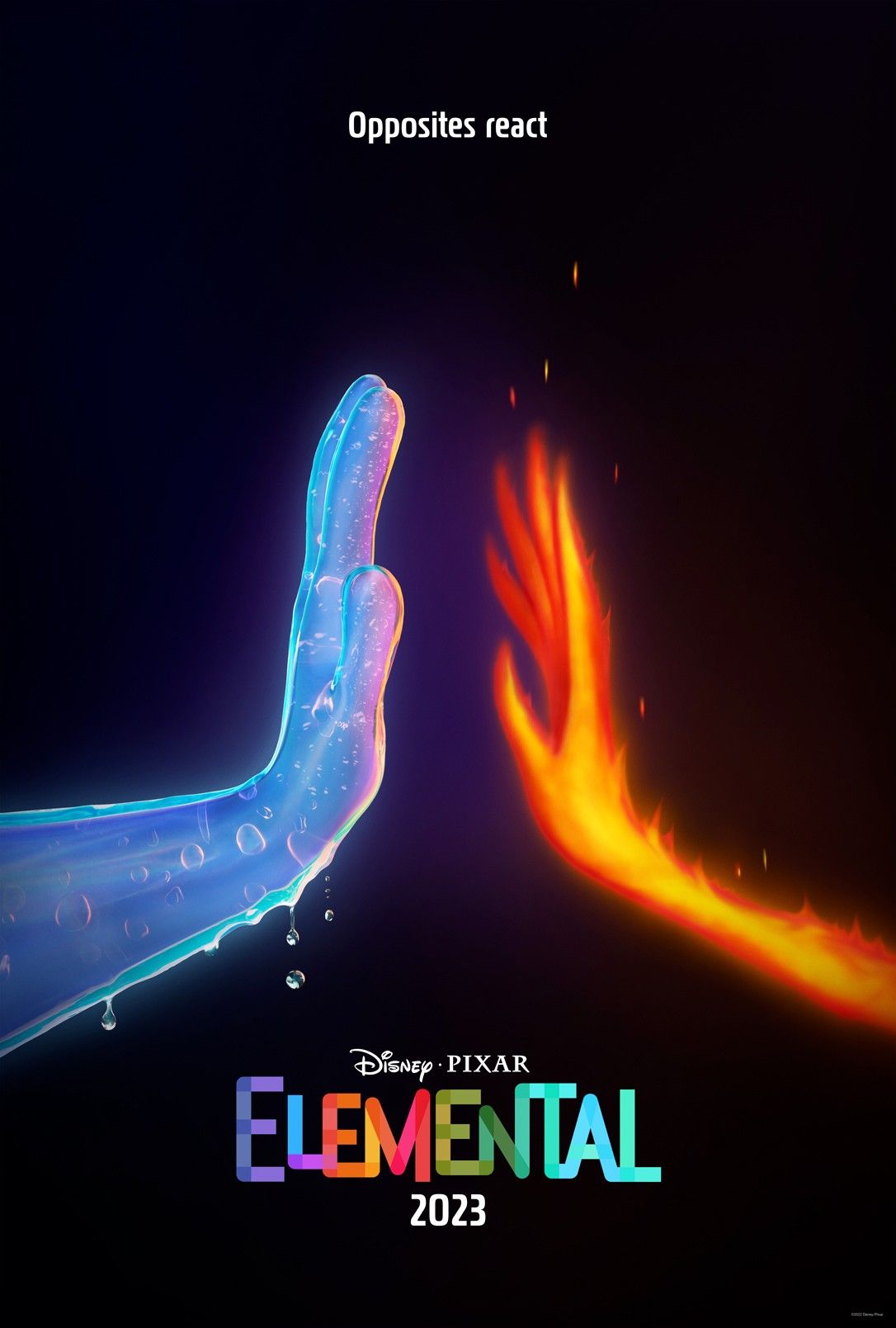 Elemental poster Pixar