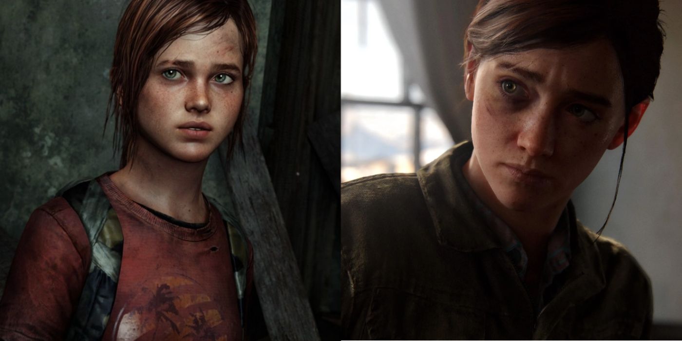 Ellie In TLOU1 and TLOU2