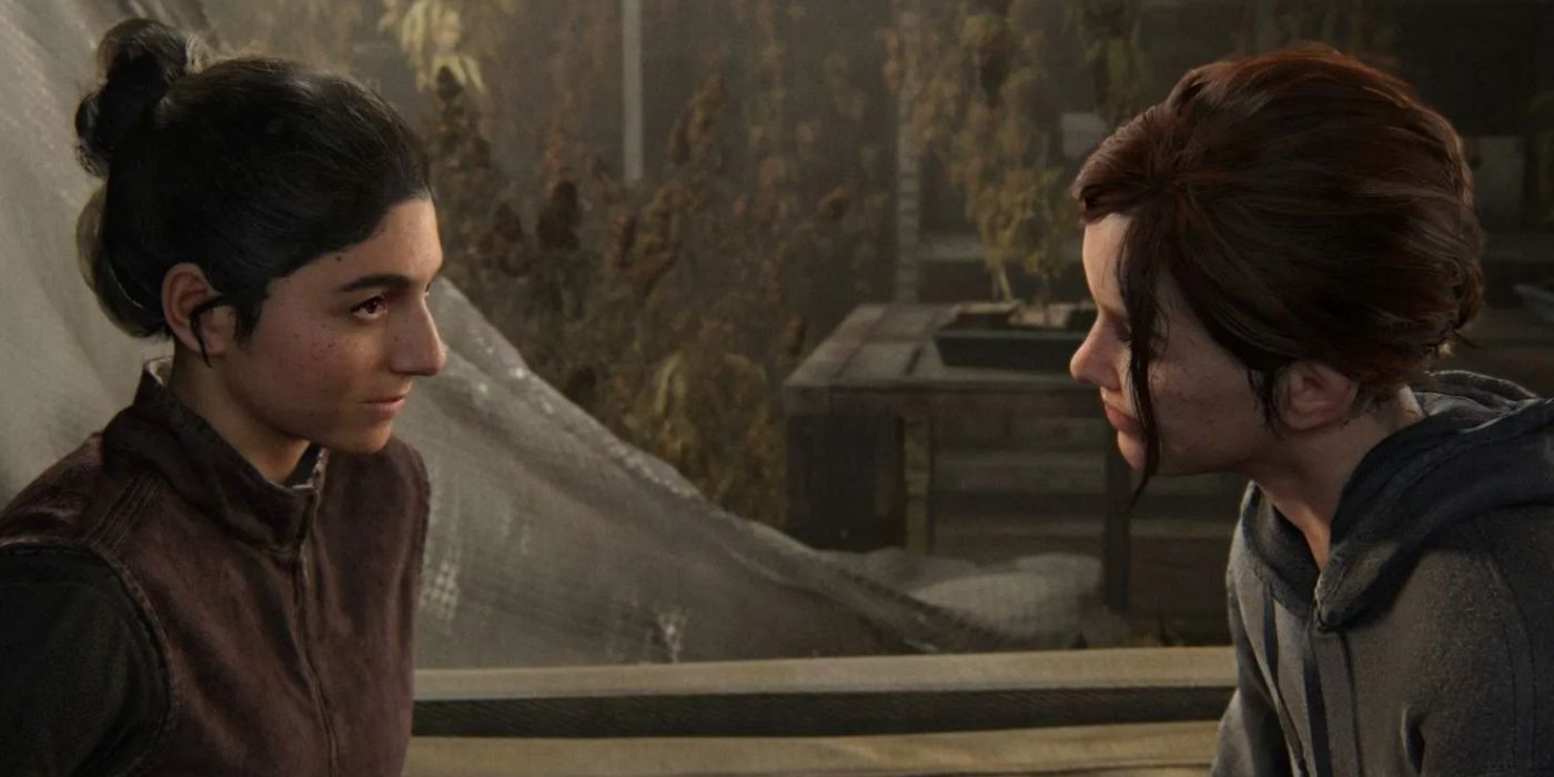 Ellie and Dina in TLOU 2