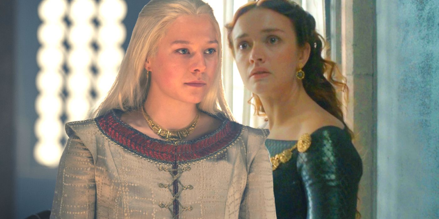 Emma D'Arcy as Rhaenyra and Olivia Cooke as Alicent in House of the Dragon