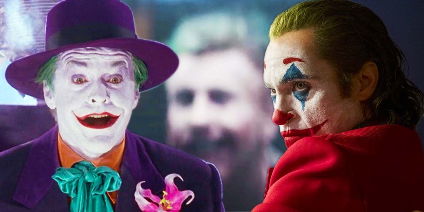 Jack Nicholson, Barry Keoghan, and Joaquin Phoenix as The Joker