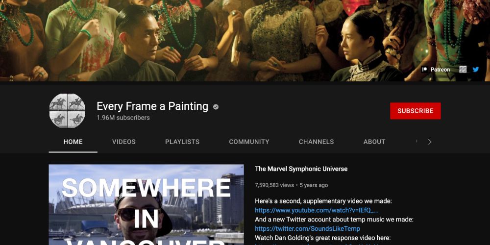 The Youtube Channel of Every Frame A Painting