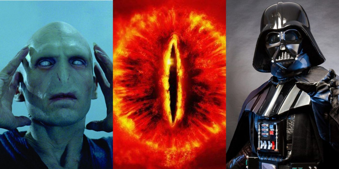 Famous Dark Lords including Sauron, Voldemort, and Vader