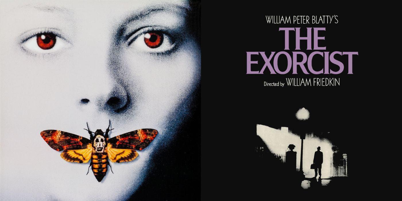 Posters for The Silence of the Lambs and The Exorcist