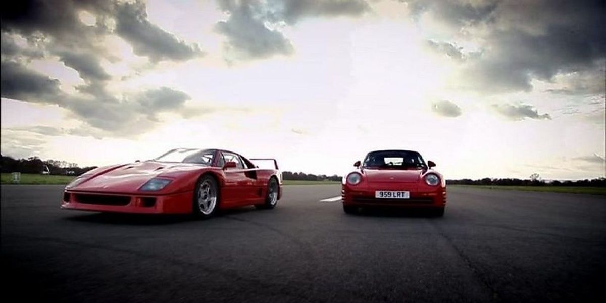 Hammond compara a Ferrari F40 e o Porsche 959 (Top Gear)