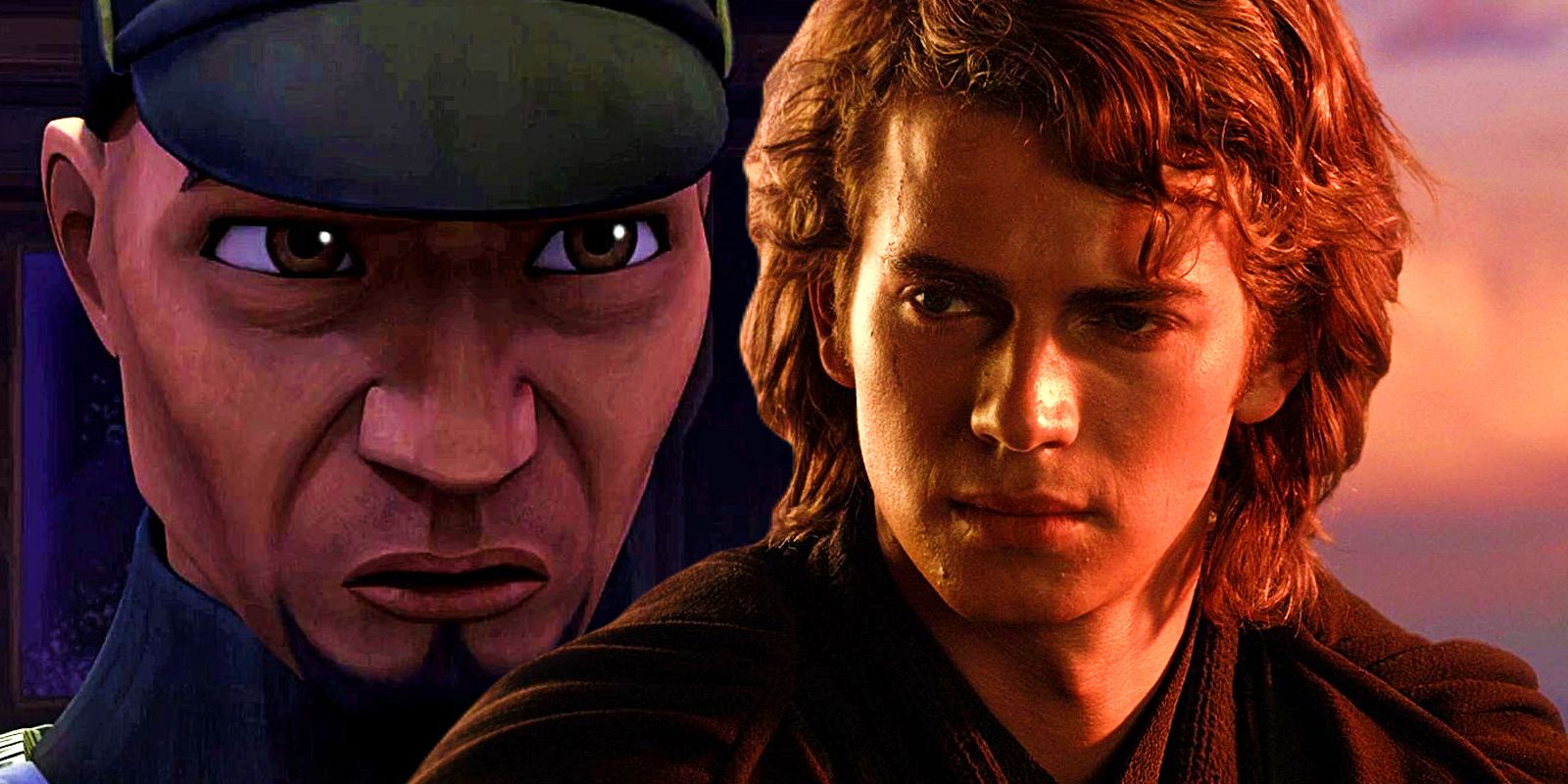 Fives in Clone Wars and Anakin in Revenge of the Sith