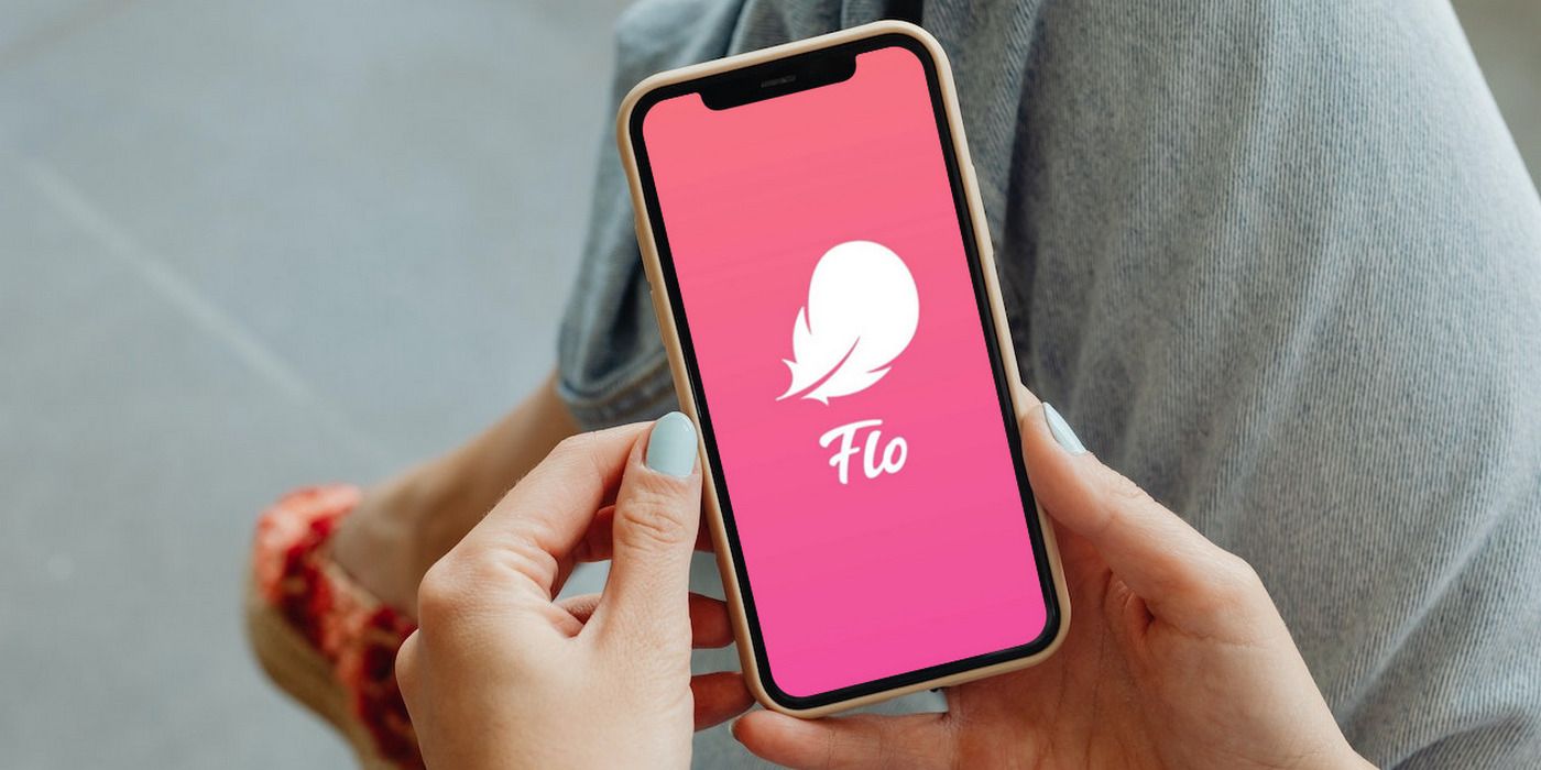 Flo period tracking app logo on iPhone 11