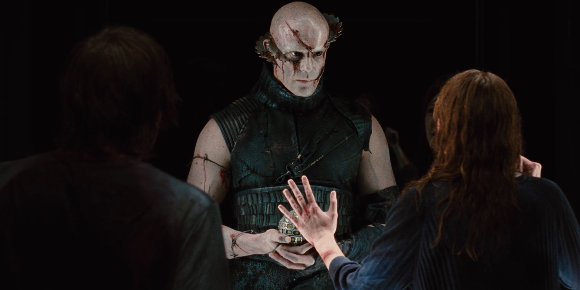 Fran and Kristen encountering Fornicus in The Cabin In The Woods (2011)