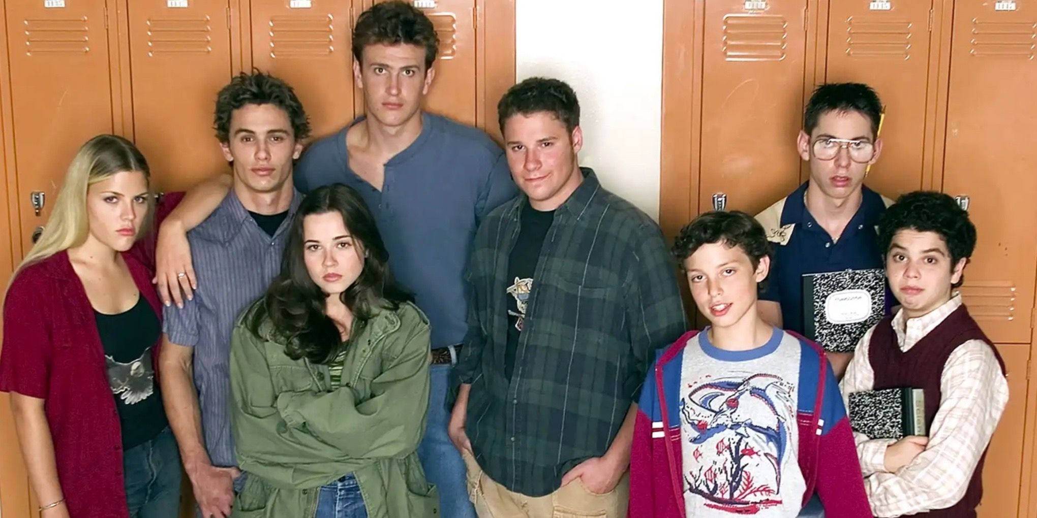 Freaks and Geeks cast standing together
