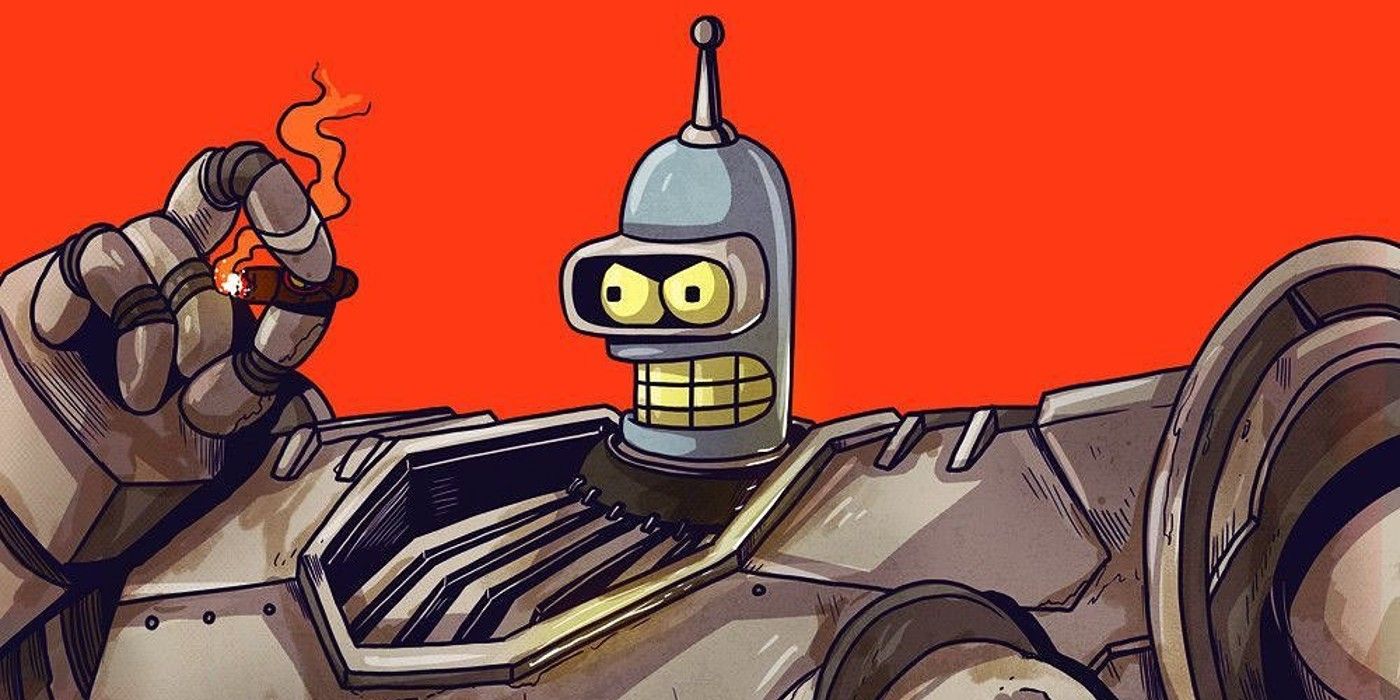 Futurama Bender Iron Giant fan art