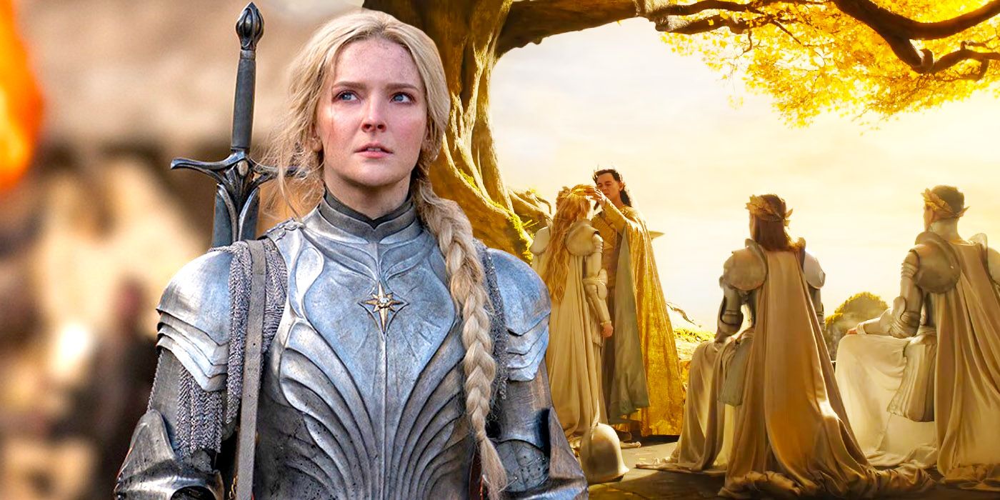 Galadriel  and Rings of Power Ring Ceremony