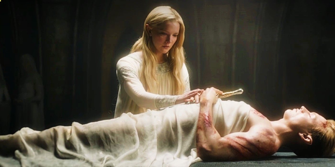 Galadriel e Finrod em Os Anéis do Poder 
