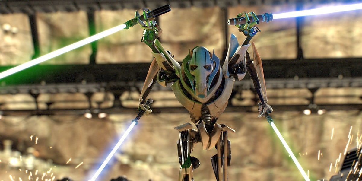 General Grievous with four lightsabers in Revenge of the Sith