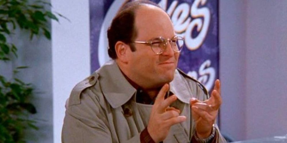 George atrás de um balcão em Seinfeld