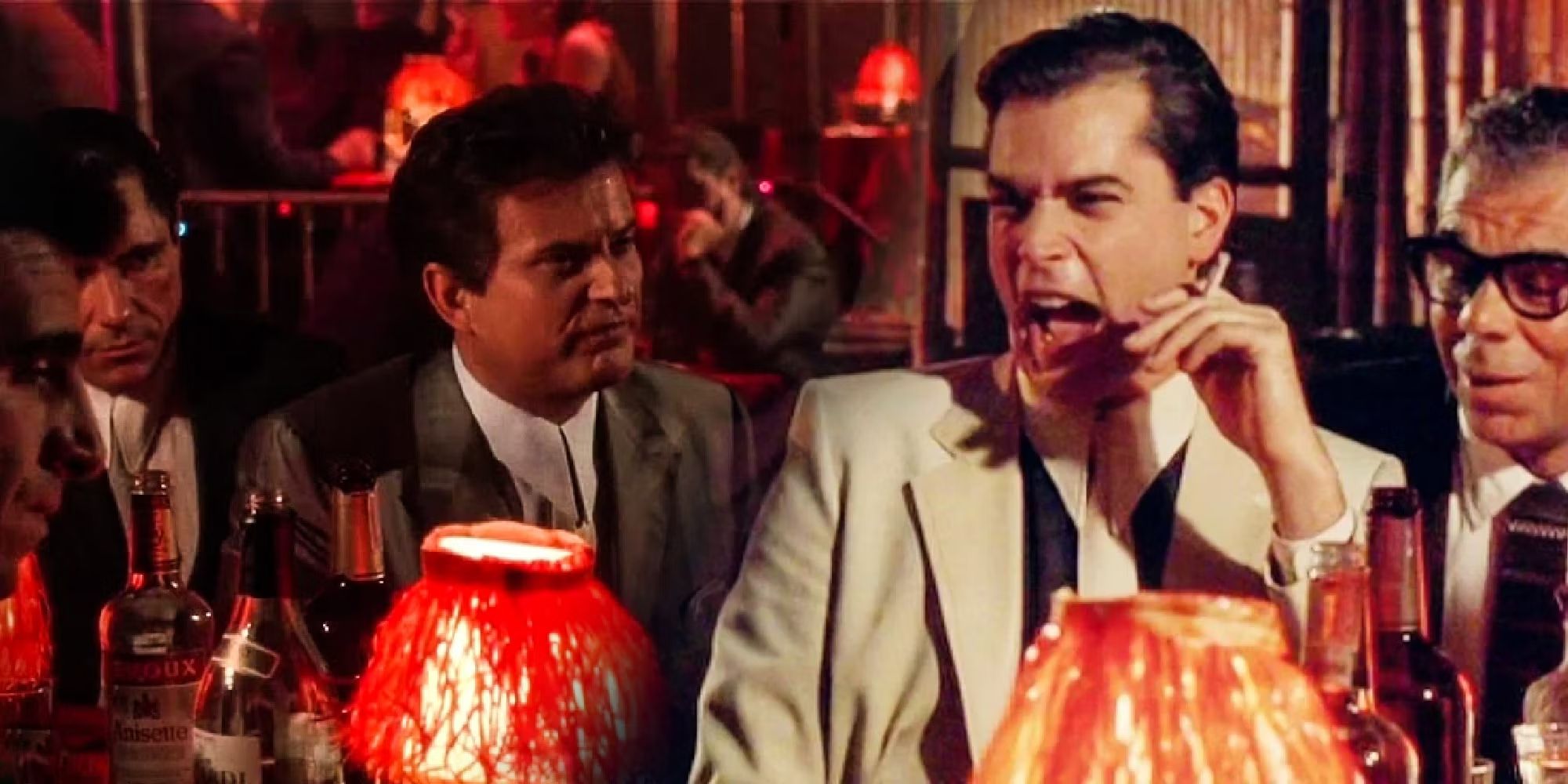 A still from the iconic restaurant scene in Goodfellas.
