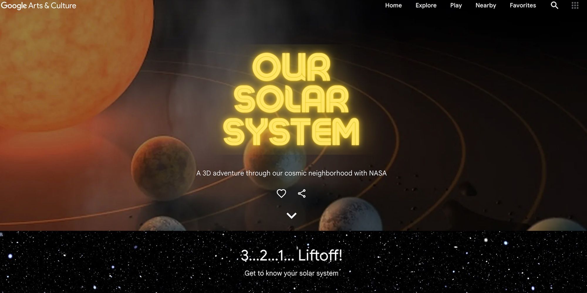 Google NASA 3D Solar System