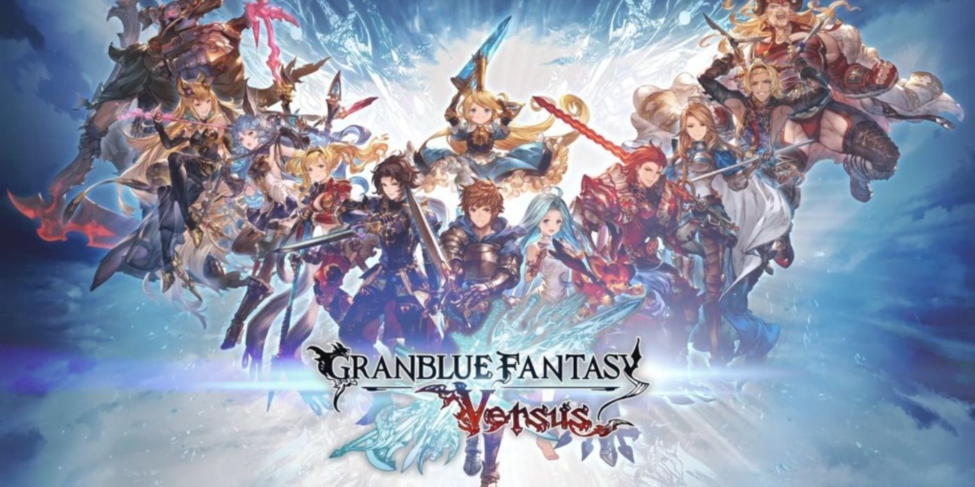 A arte principal do Granblue Fantasy Versus com um plano geral ou a lista do jogo.