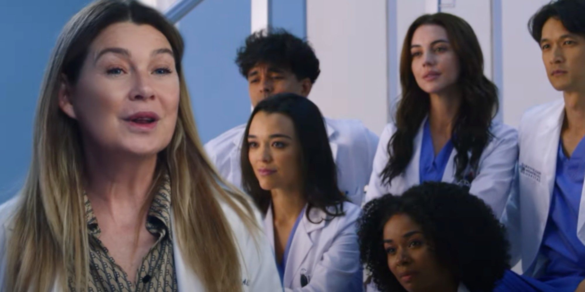 Grey&rsquo;s Anatomy Ellen Pompeo as Meredith Grey Season 19 Video Reveals New Interns