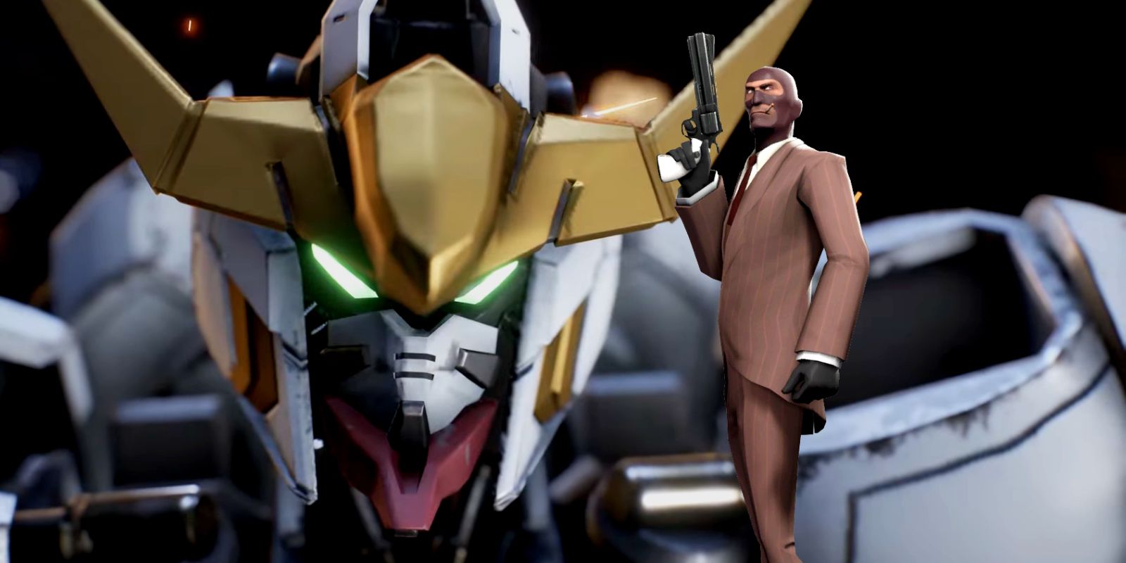 Gundam Evolution's Barbados Mobile Suit is a lot like TF2's Spy.