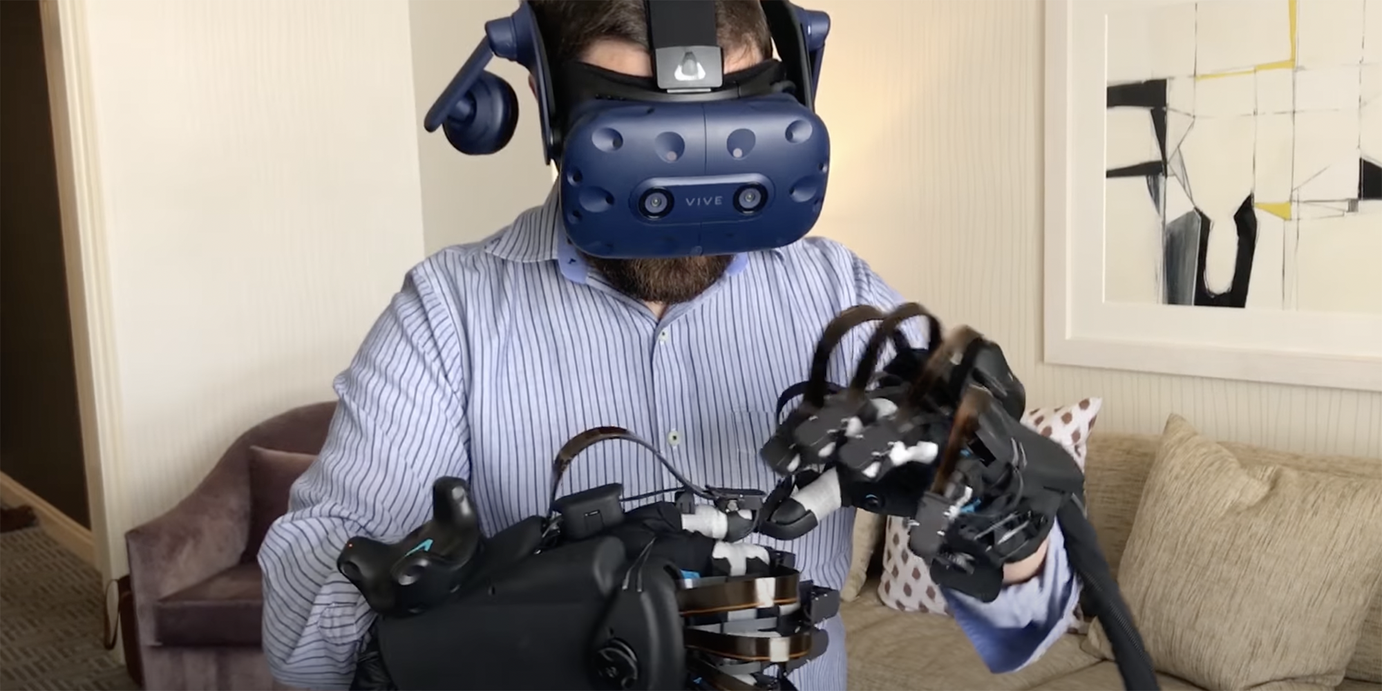 Luvas hápticas HaptX VR