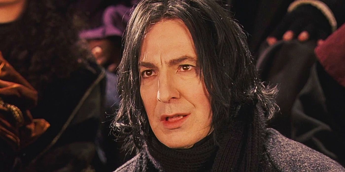 Severus Snape looking intense in Harry Potter