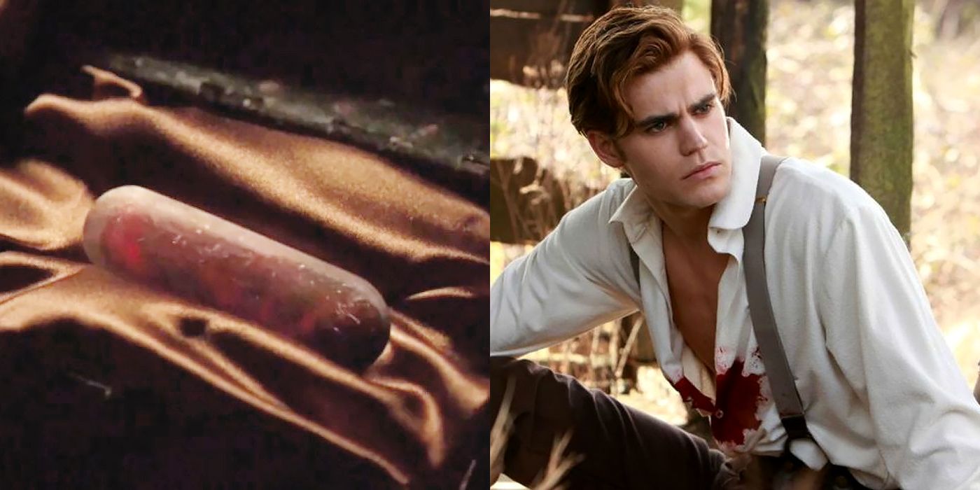 Split image of the cure and Stefan being a ripper on TVD