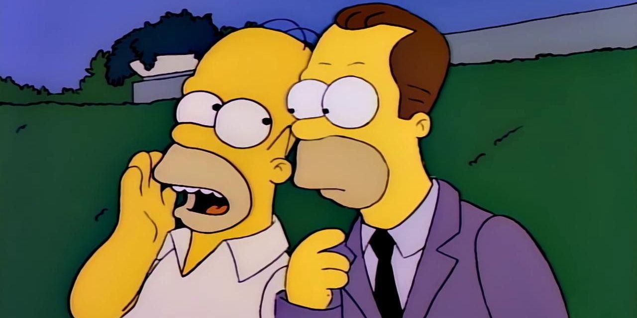 Homer meets his half-brother Herb in The Simpsons