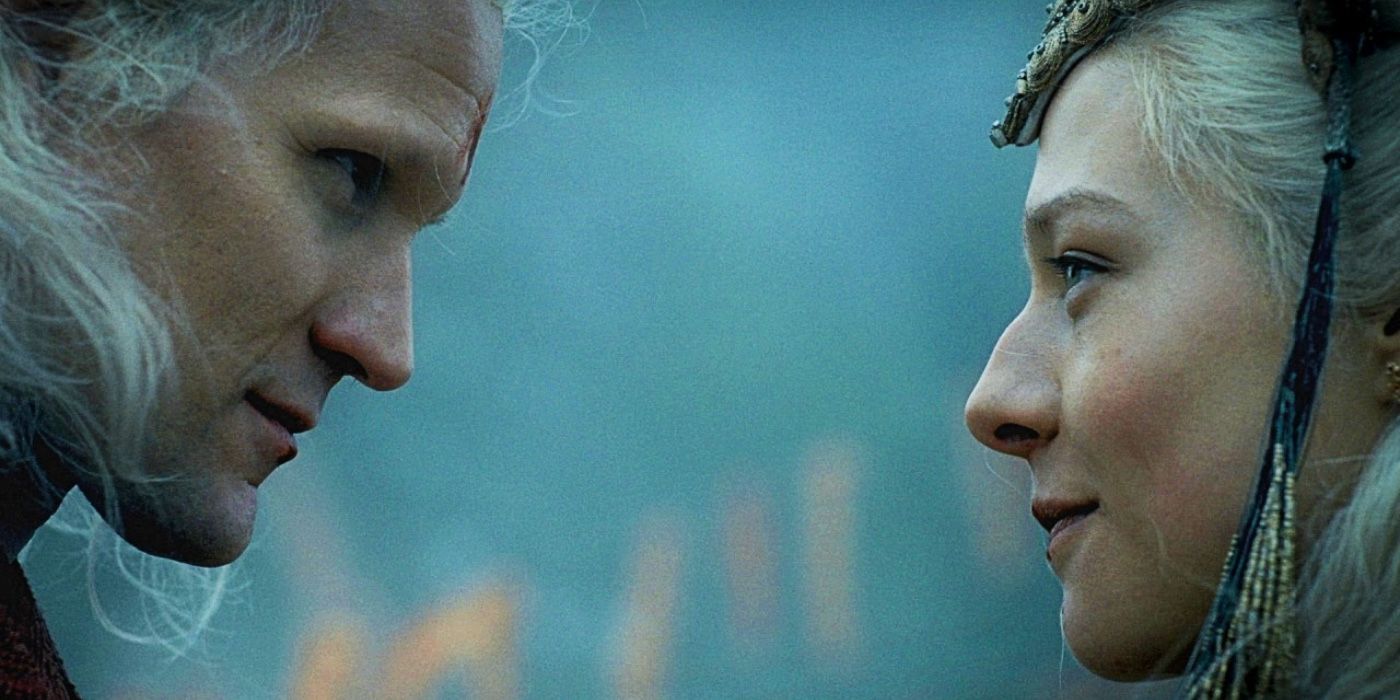 Daemon e Rhaenyra Targaryen se casam no final do episódio 7 de HOTD