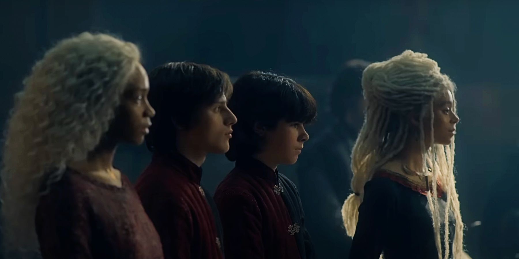 Os filhos de Rhaenyra e as filhas de Daemon na 1ª temporada de House of the Dragon