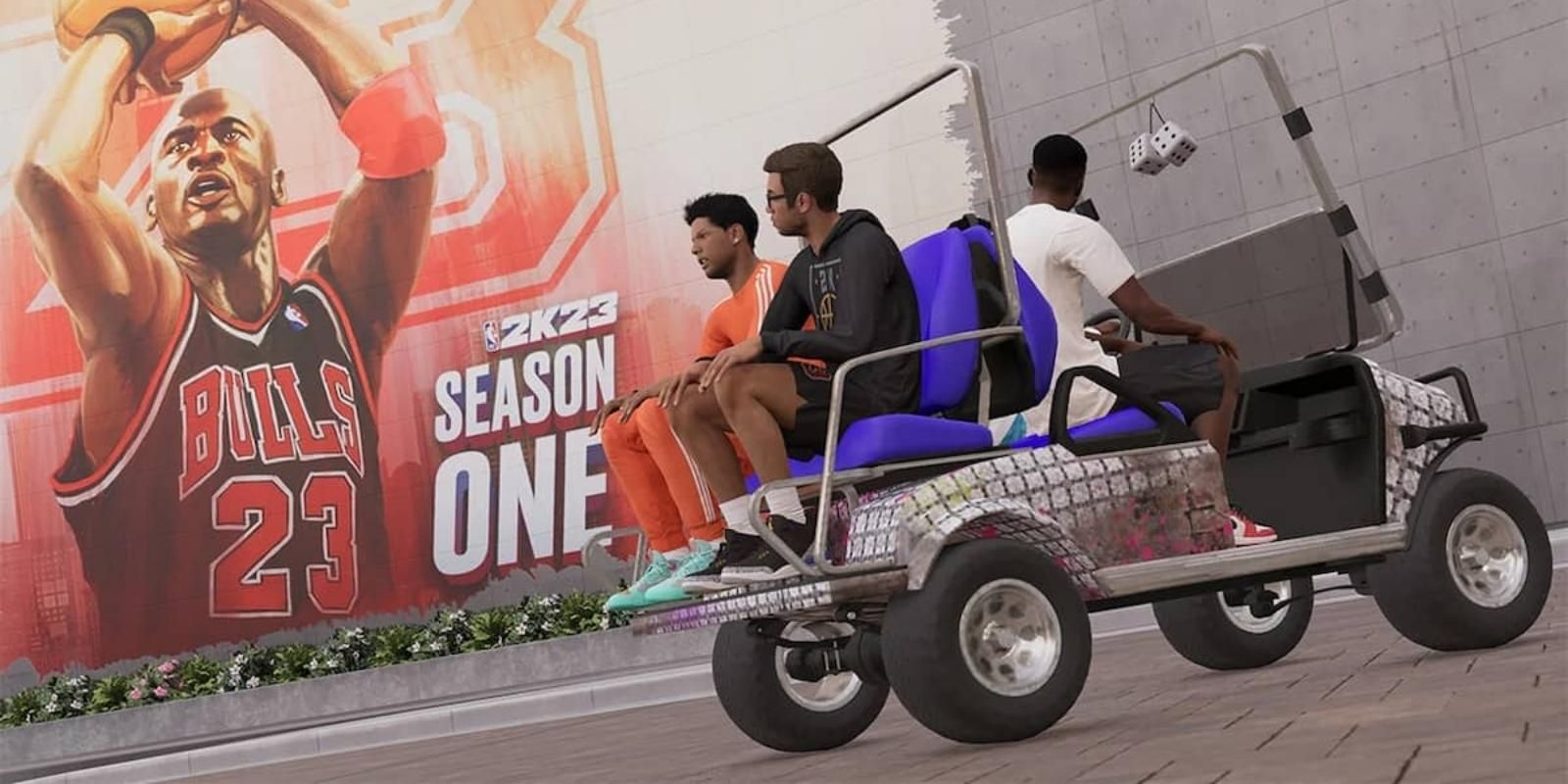 How To Unlock Golf Cart In NBA 2K23 - Characters Riding In Golf Cart