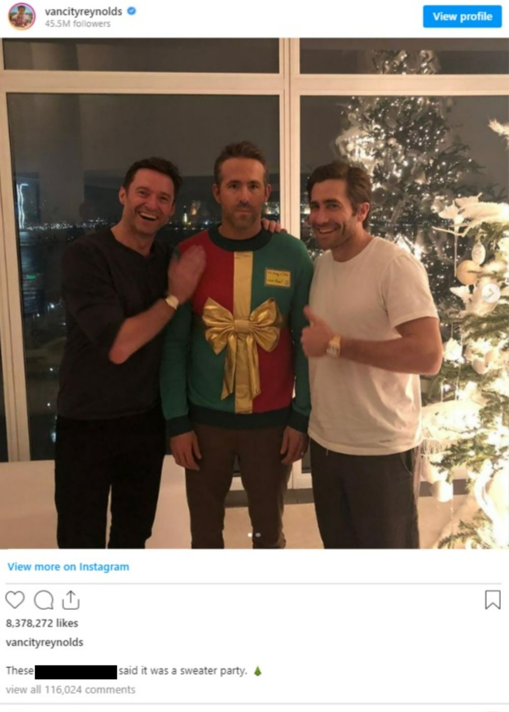 Hugh Jackman, Jake Gyllenhaal and Ryan Reynolds