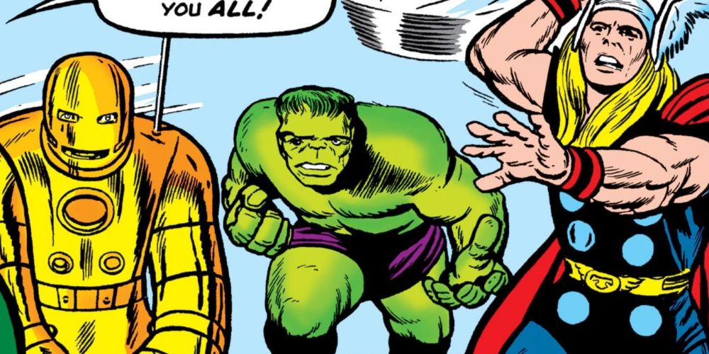 Hulk joins the Avnegers  in Avengers (Vol 1) #1
