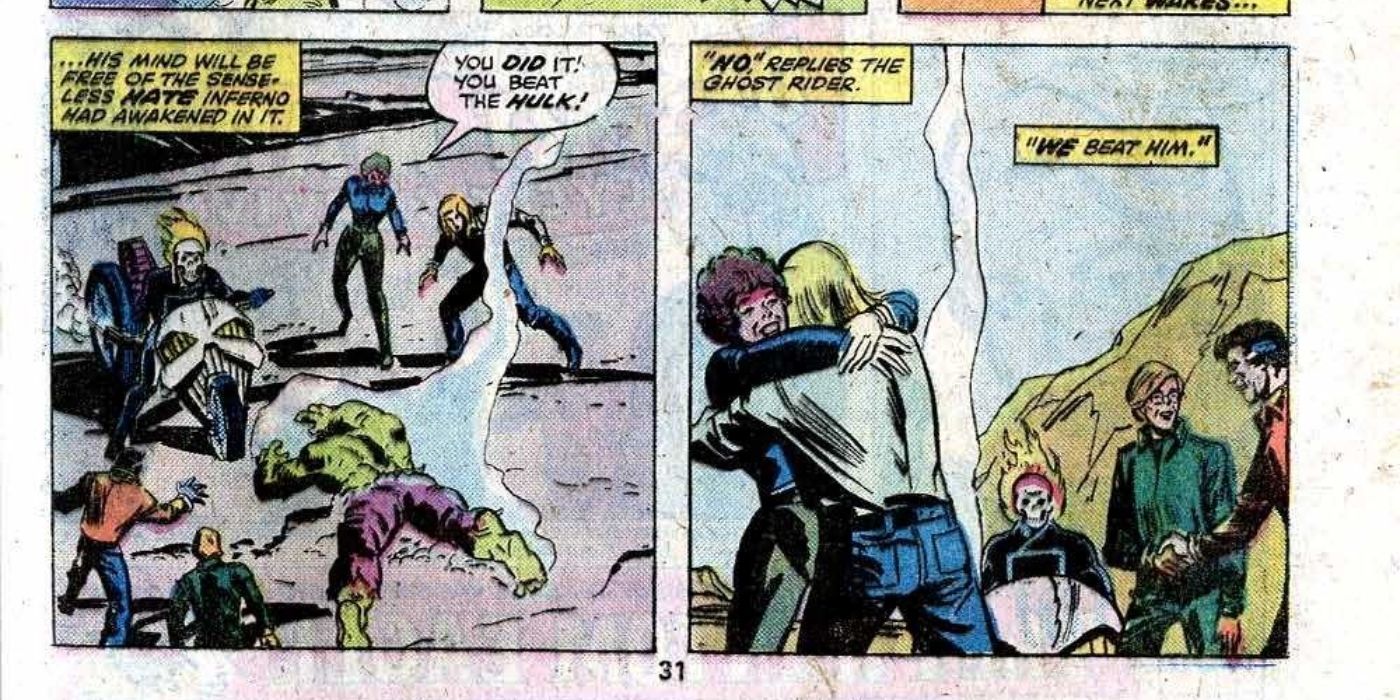 Por que o Motoqueiro Fantasma se recusa a lutar contra Hulk.