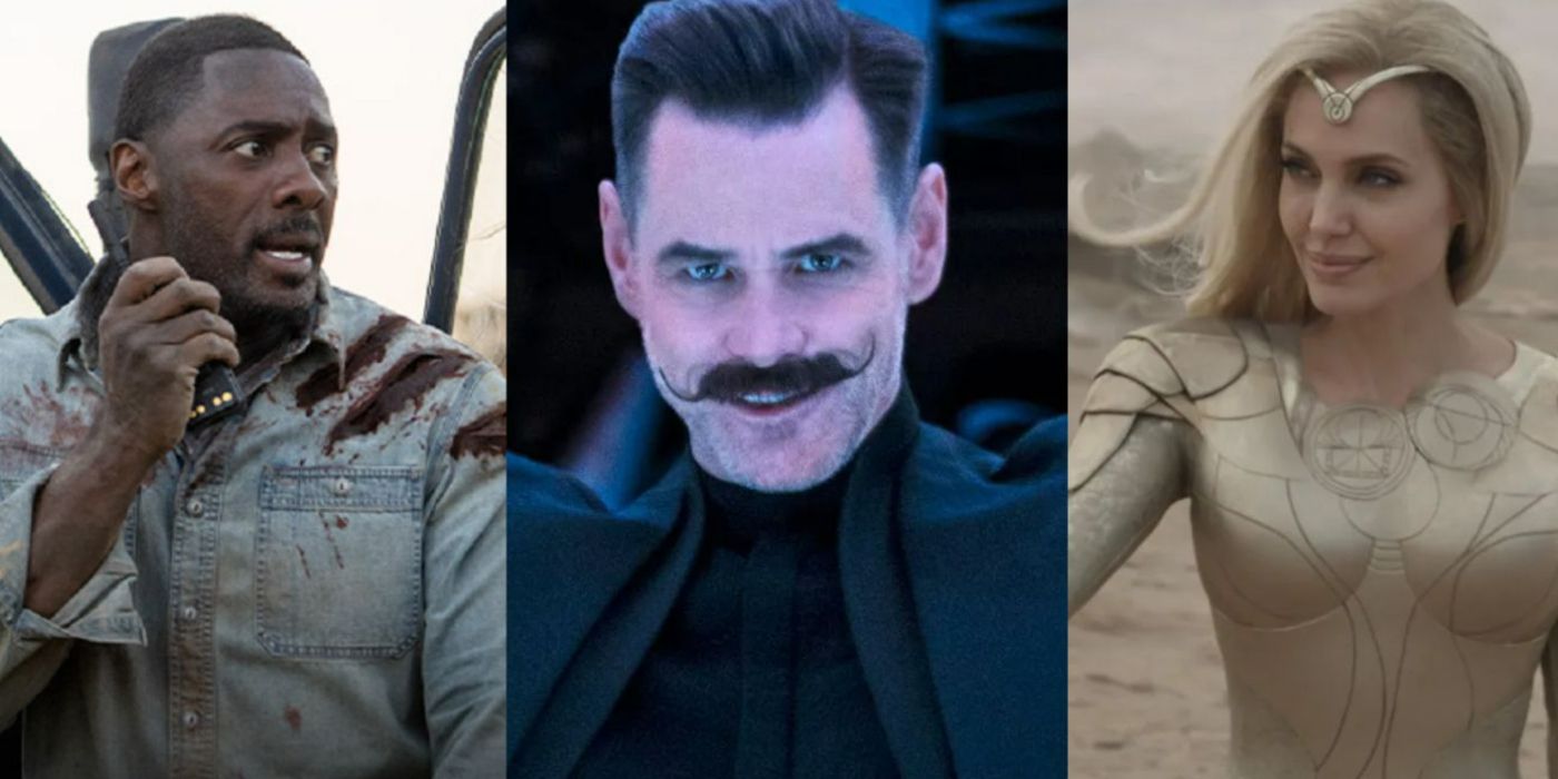 Idris Elba in Beast, Jim Carrey in Sonic the Hedgehog and Angelina Jolie in Eternals (1)