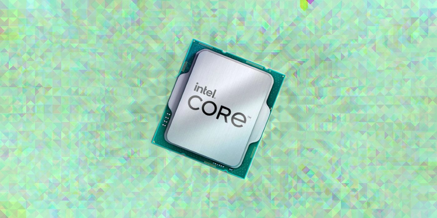 Intel Core chip on custom background