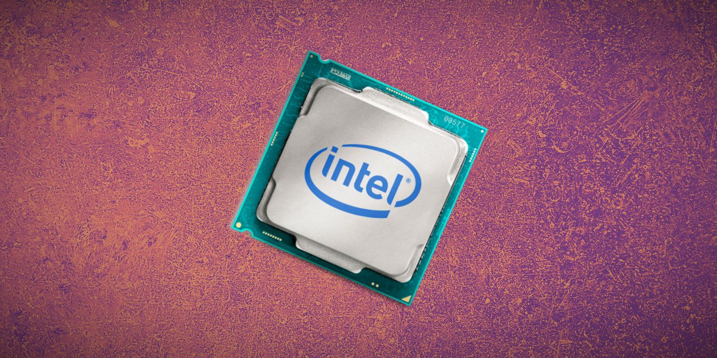Intel chip on custom background