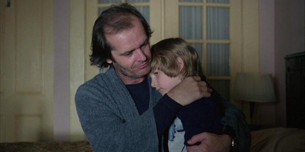 Jack sits with Danny in The Shining