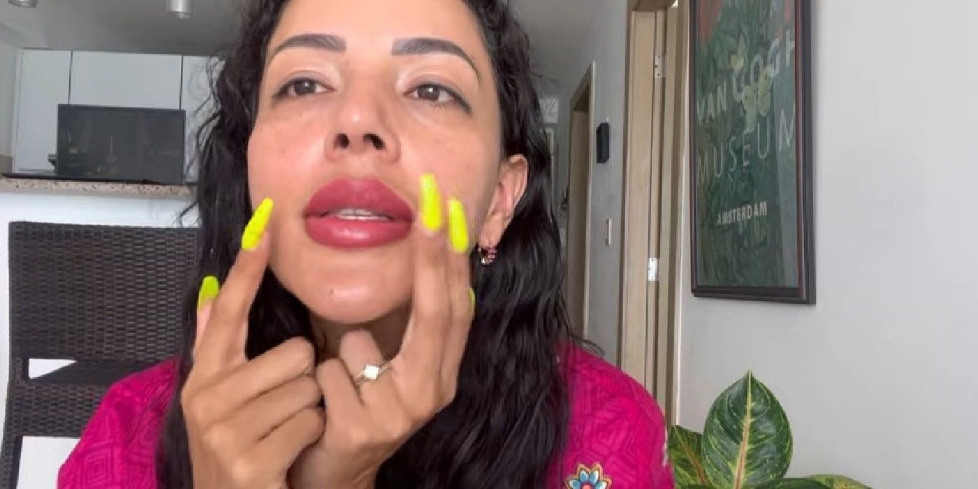 Jasmine Pineda from 90 Day Fiancé bright yellow manicure