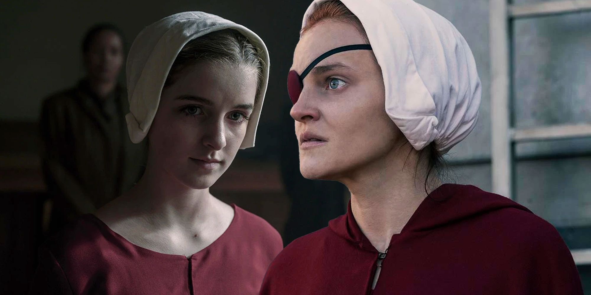 Jeanine and Esther in The Handmaid's Tale