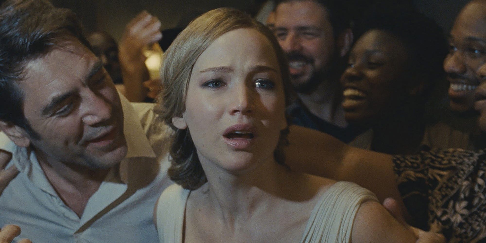 Jennifer Lawrence looks distraught in Mother!