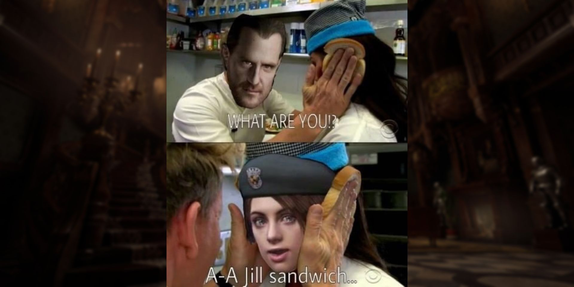 Jill Sandwich Resident Evil meme.