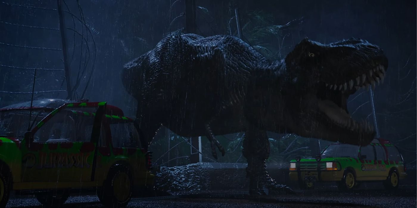 Jurassic Park T-Rex Breakout - Escapando Do T-Rex, Cena Do Filme